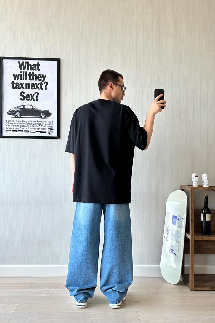 Basic Kar Yıkama Baggy Jean