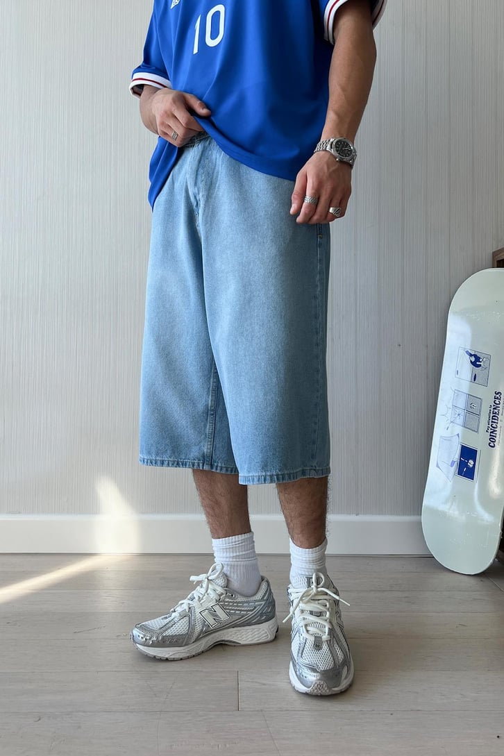 Basic Kar Yıkama Baggy Şort