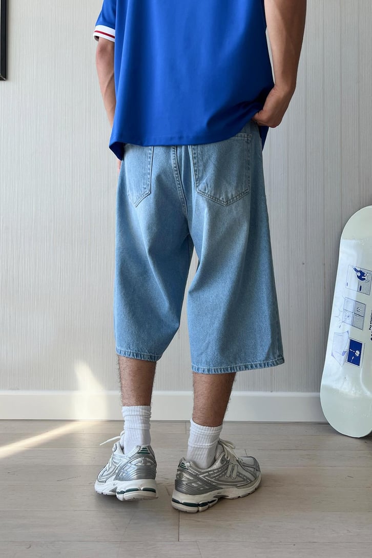 Basic Kar Yıkama Baggy Şort