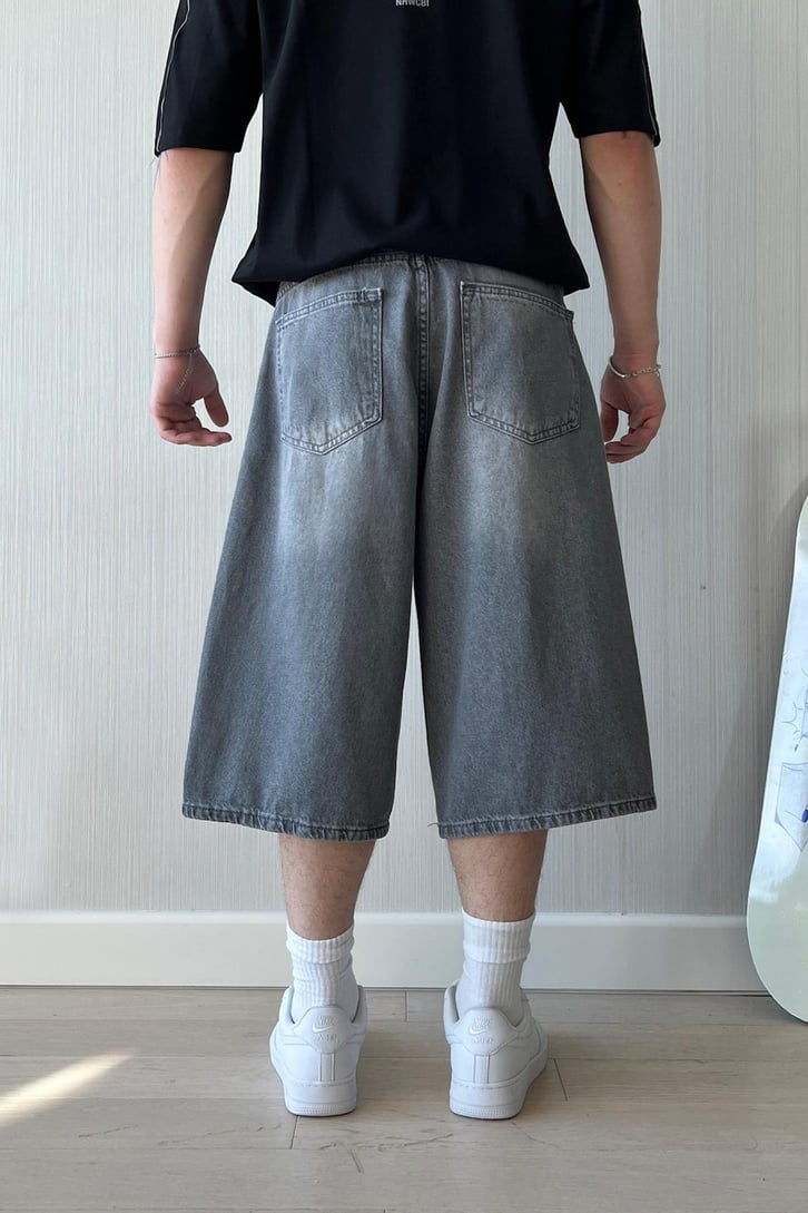 Basic Kar Yıkama Baggy Şort