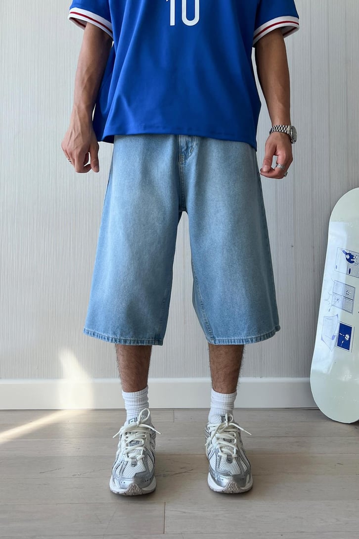 Basic Kar Yıkama Baggy Şort