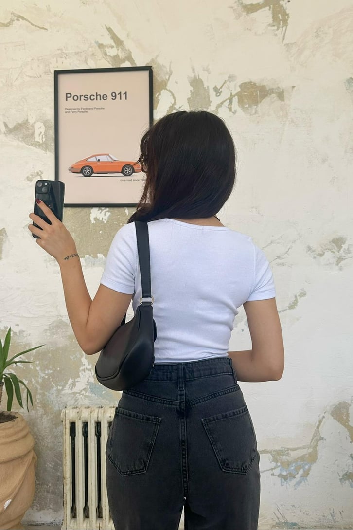 Basic Kaşkorse Beyaz Crop