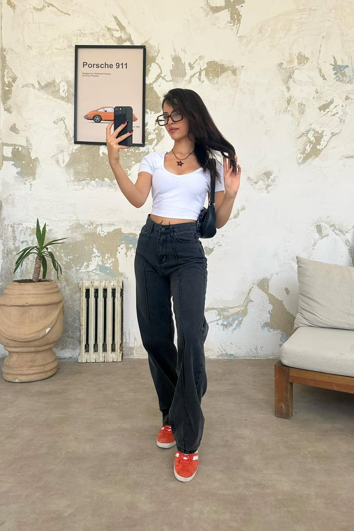 Basic Kaşkorse Beyaz Crop