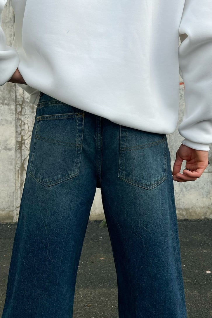 Basic Kot Mavisi Baggy Jean