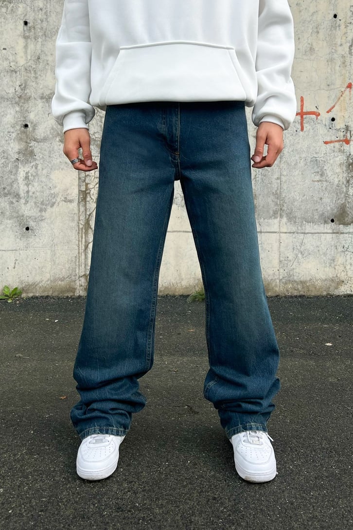 Basic Kot Mavisi Baggy Jean