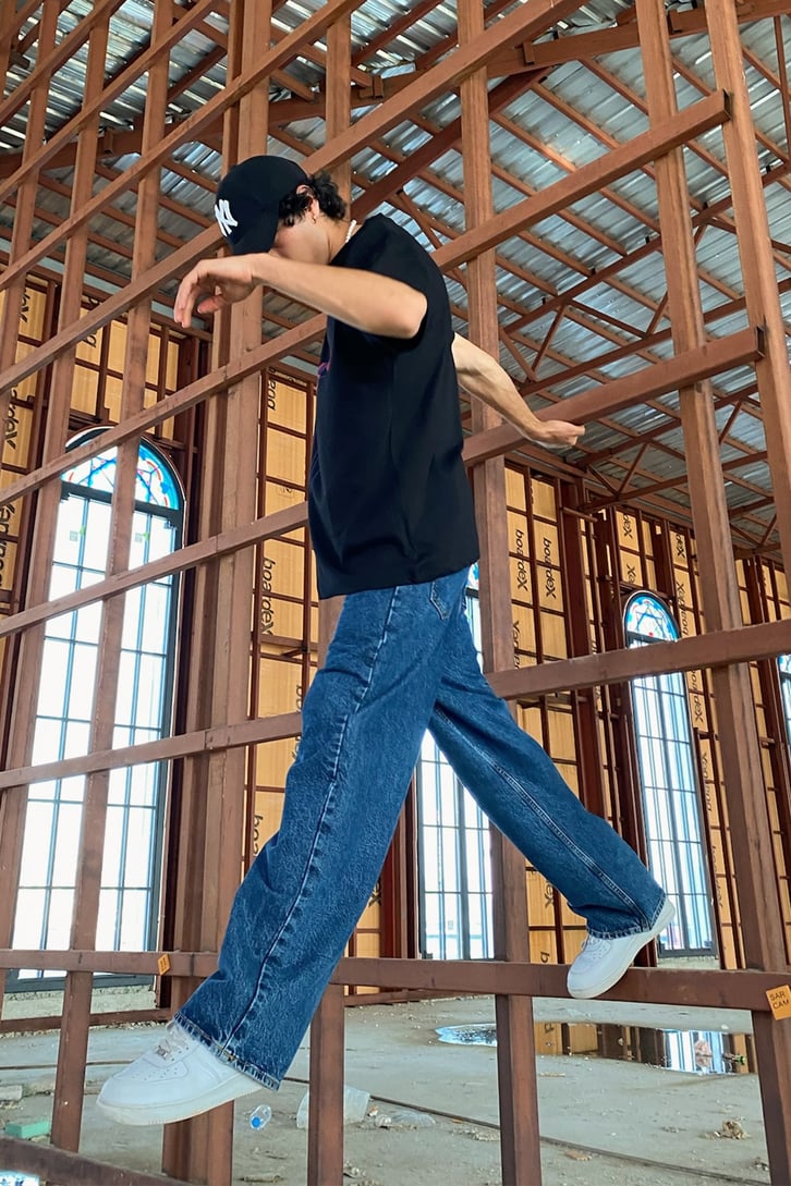 Basic Kot Mavisi Baggy Jean
