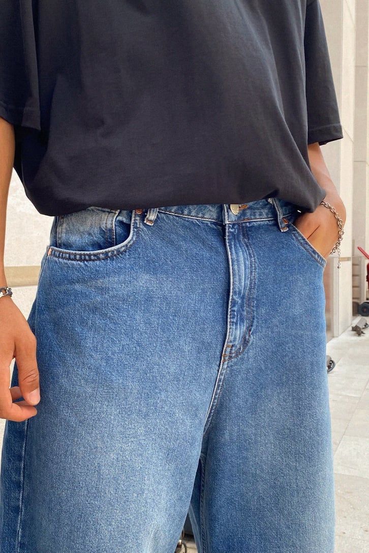 Basic Kot Mavisi Baggy Jean