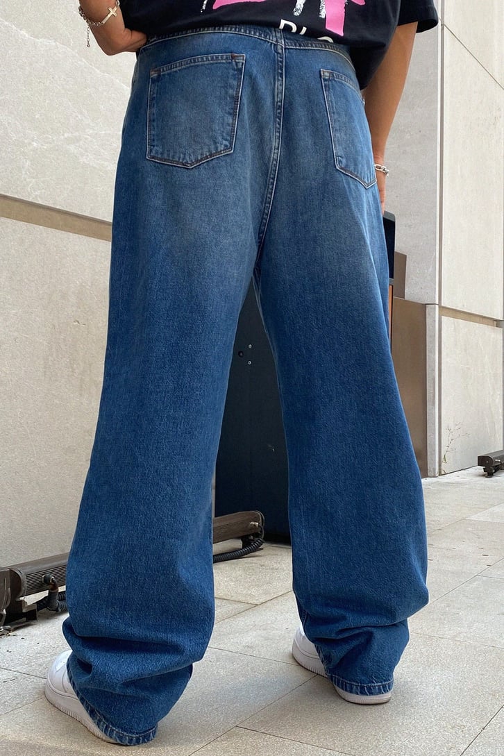 Basic Kot Mavisi Baggy Jean