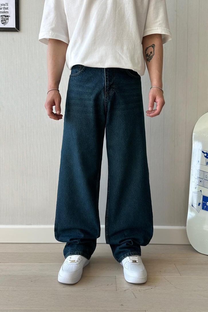 Basic Koyu Indigo Baggy Jean