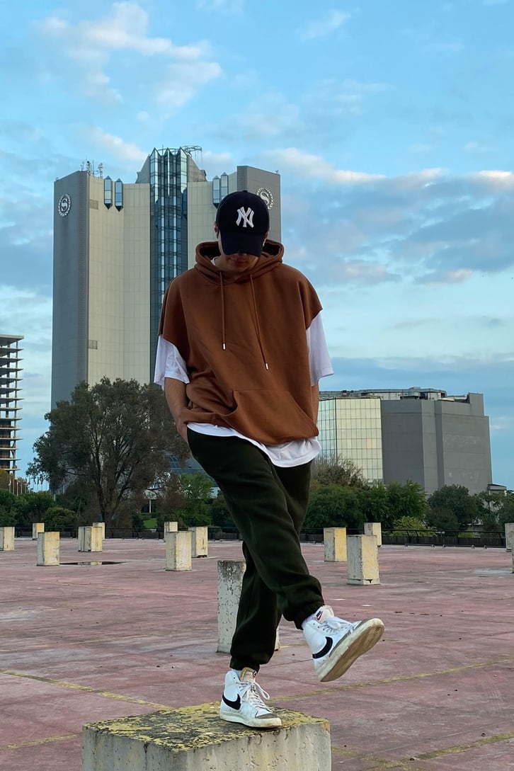 Basic Koyu Yeşil Oversize Eşofman Altı