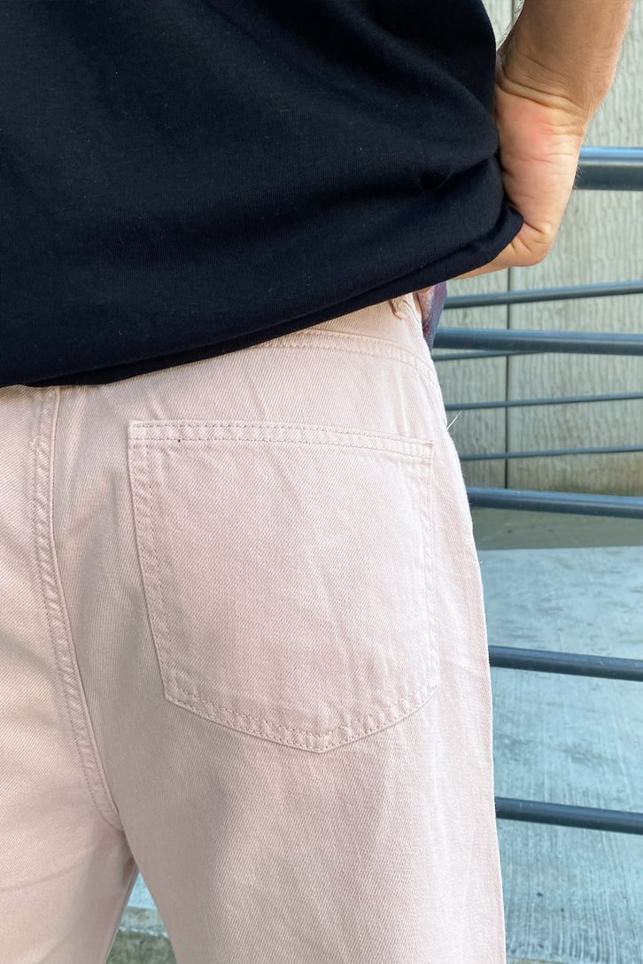 Basic Krem Baggy Jean