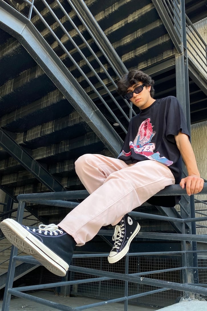 Basic Krem Baggy Jean