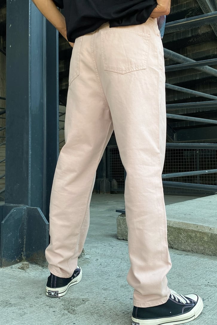 Basic Krem Baggy Jean