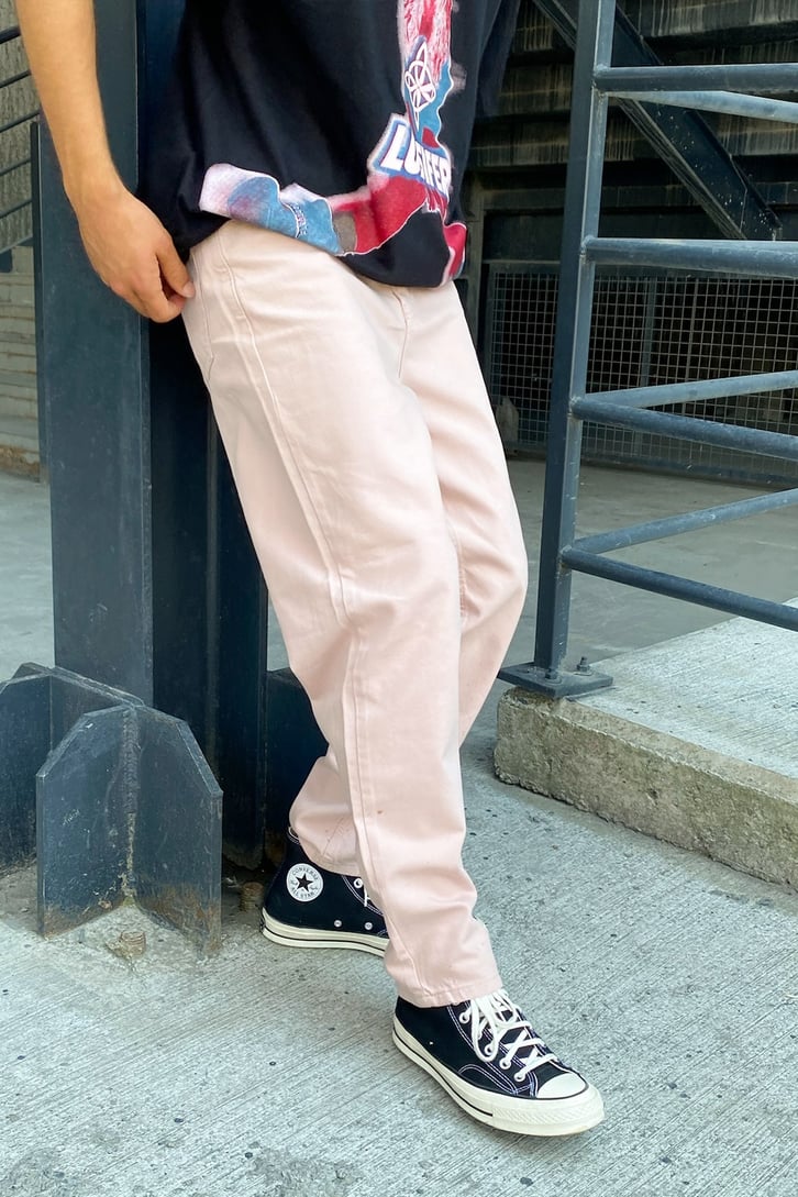 Basic Krem Baggy Jean