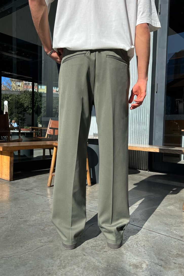Basic Lacivert Kumaş Pantolon