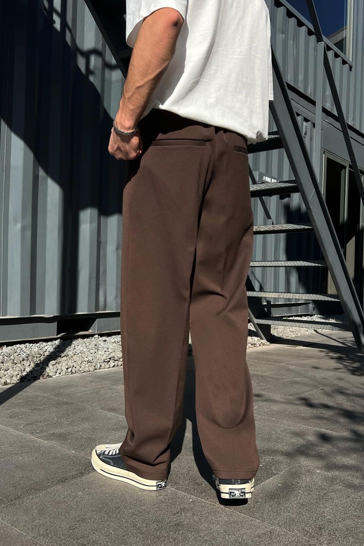 Basic Lacivert Kumaş Pantolon