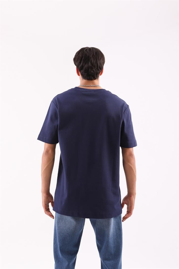 Basic Lacivert Regular Fit Tişört