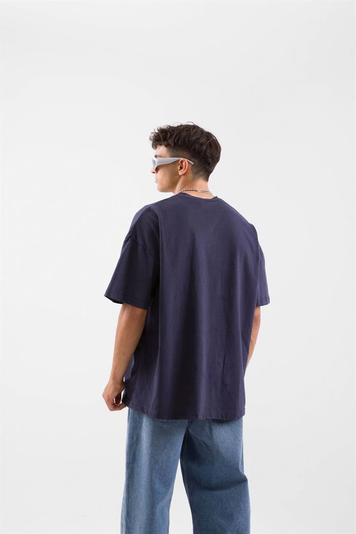 Basic Lacivert Regular Tshirt