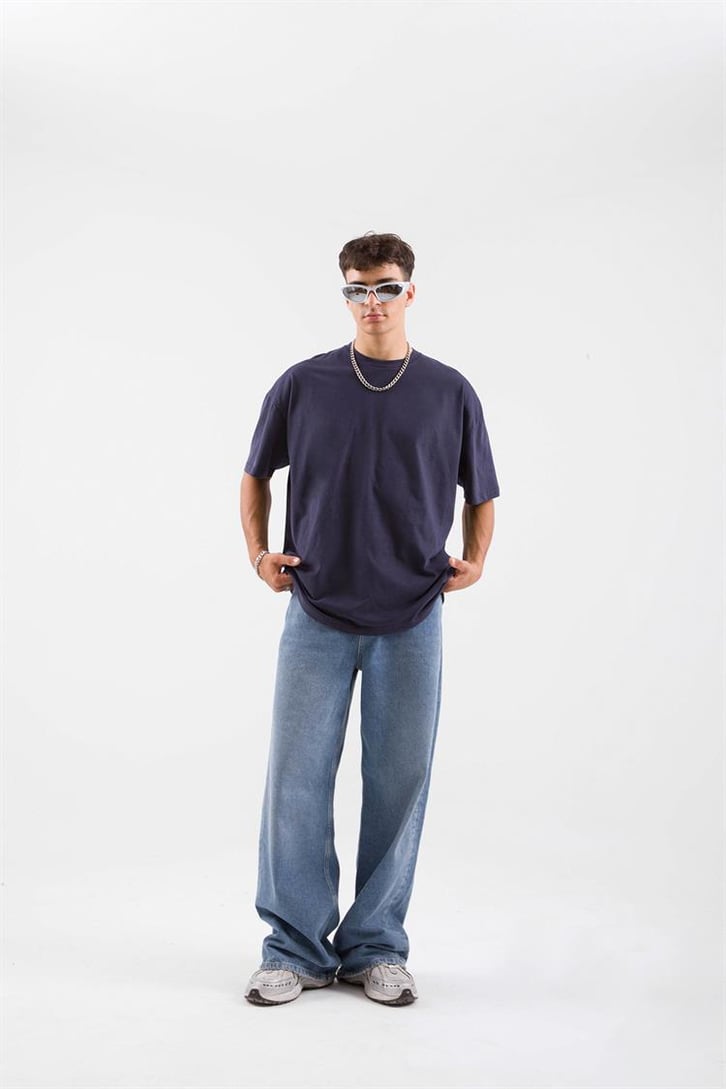 Basic Lacivert Regular Tshirt