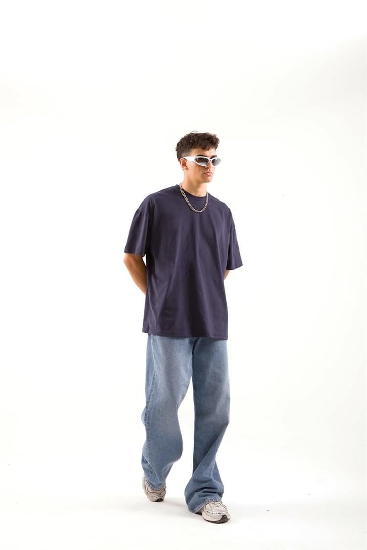 Basic Lacivert Regular Tshirt