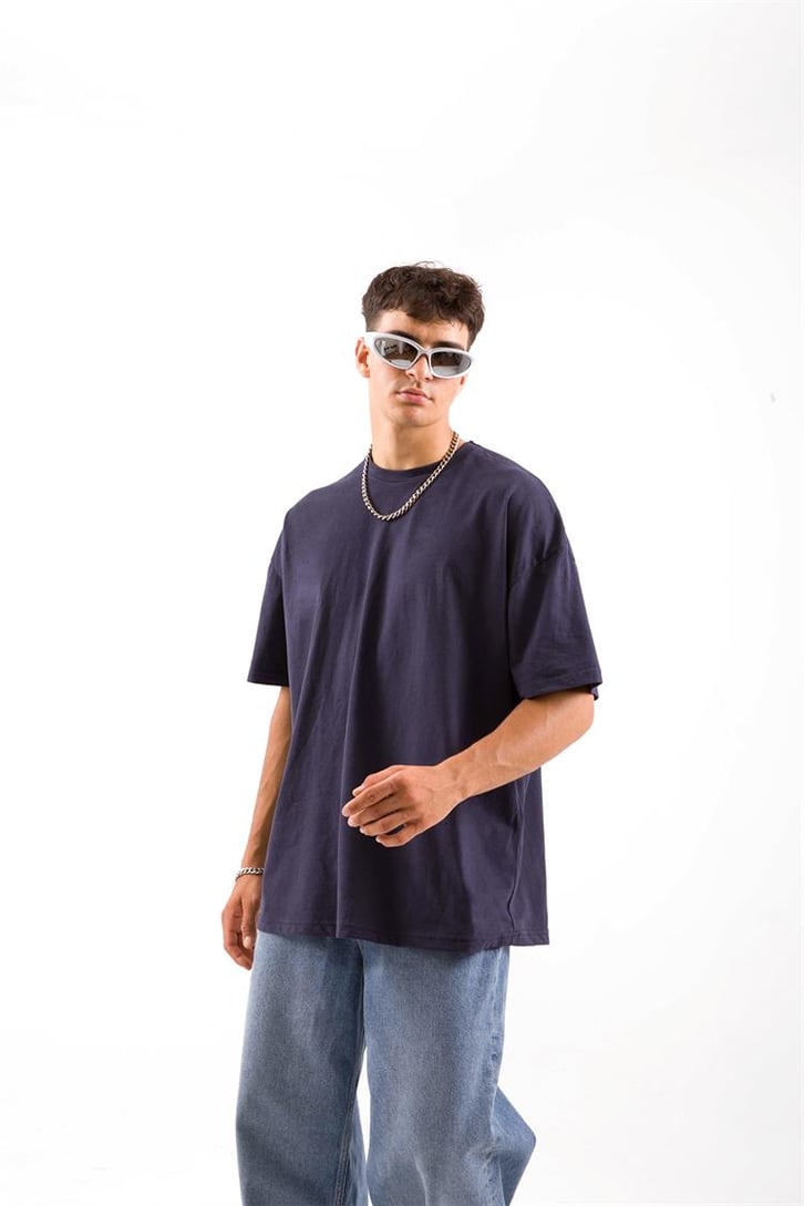 Basic Lacivert Regular Tshirt