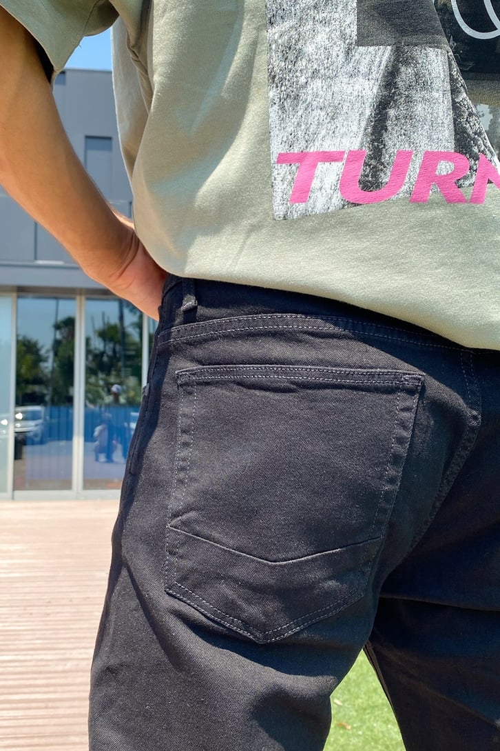 Basic Likralı Siyah Regular Fit Jean
