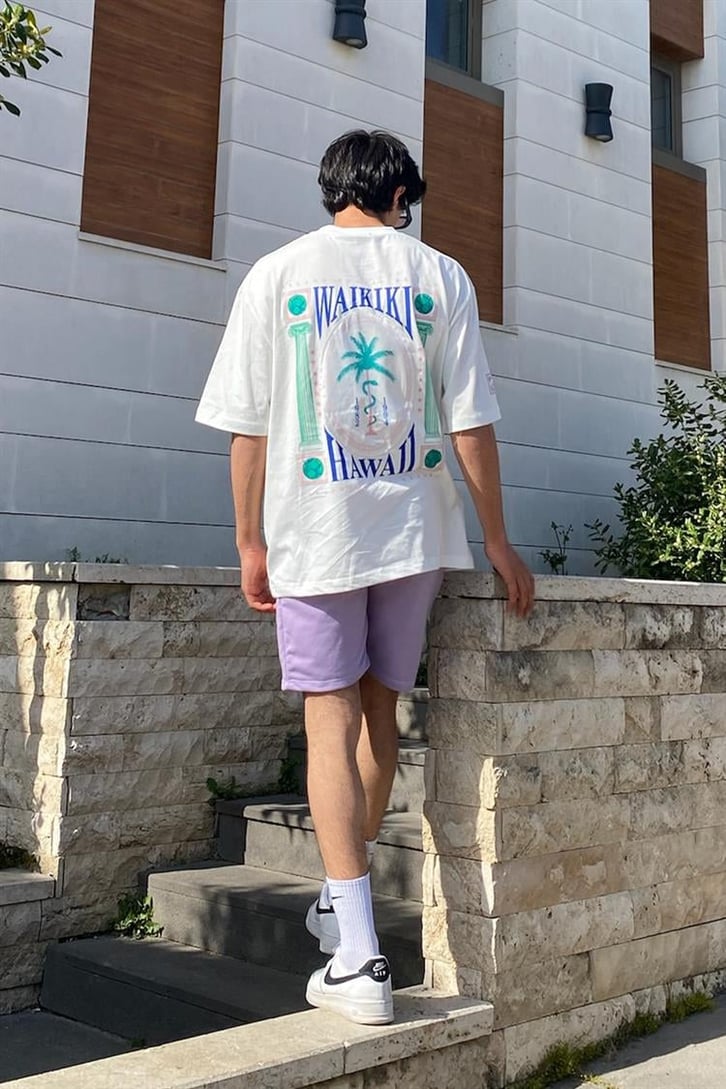 Basic Lila Bermuda Şort