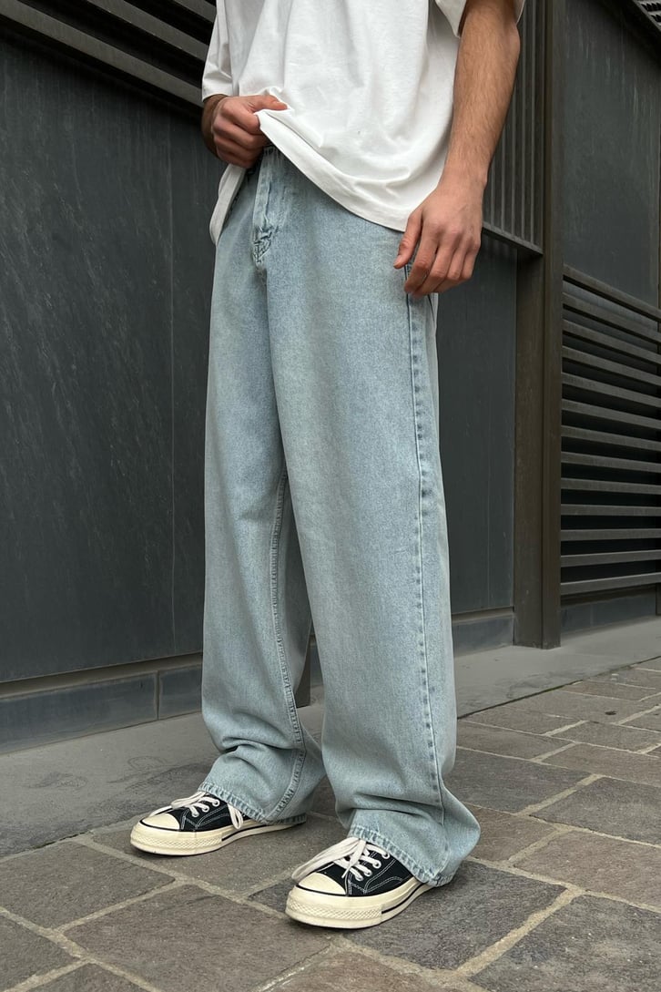 Basic Mavi Baggy Jean