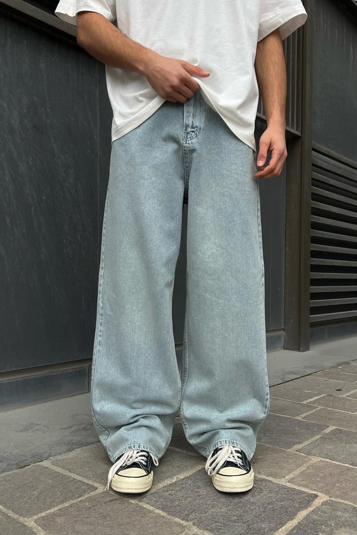 Basic Mavi Baggy Jean