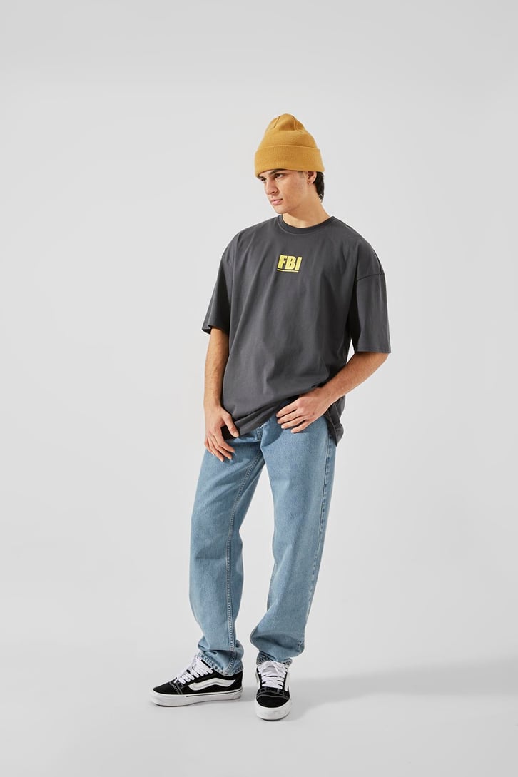 Basic Mavi Baggy Jean
