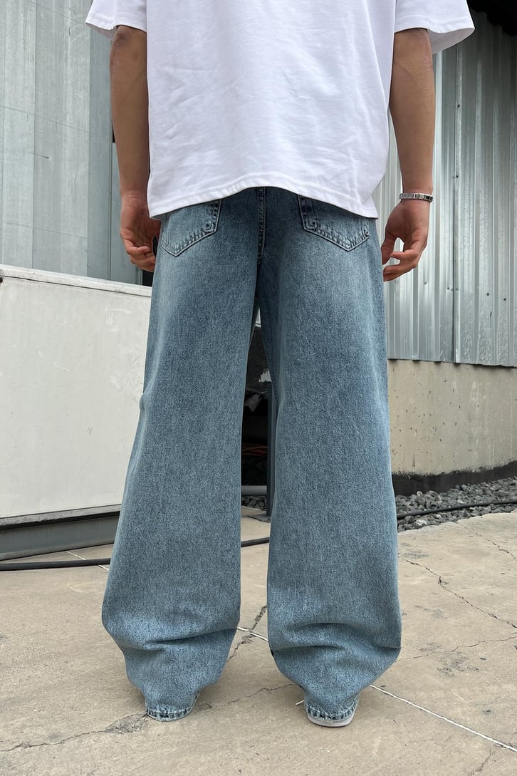 Basic Mavi Baggy Jean