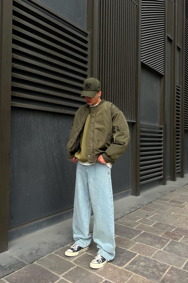 Basic Mavi Baggy Jean