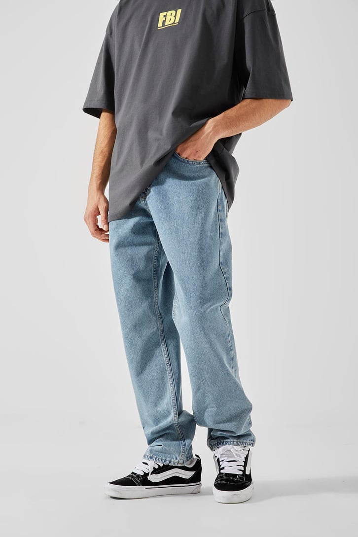 Basic Mavi Baggy Jean