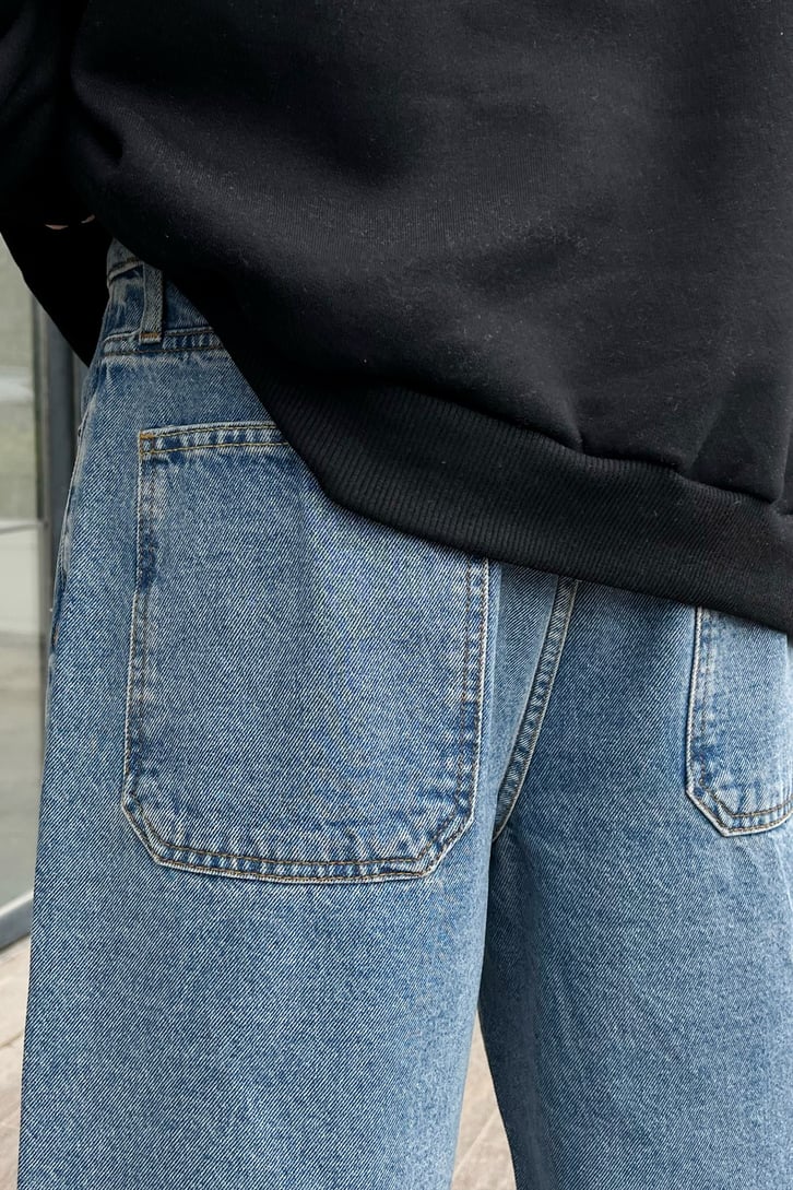 Basic Mavi Baggy Jean