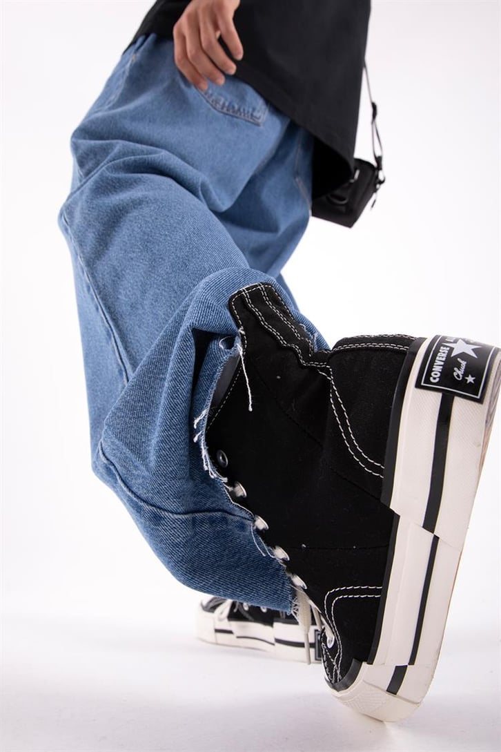 Basic Mavi Baggy Jean