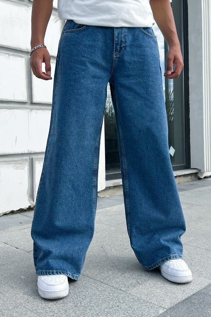 Basic Mavi Baggy Jean