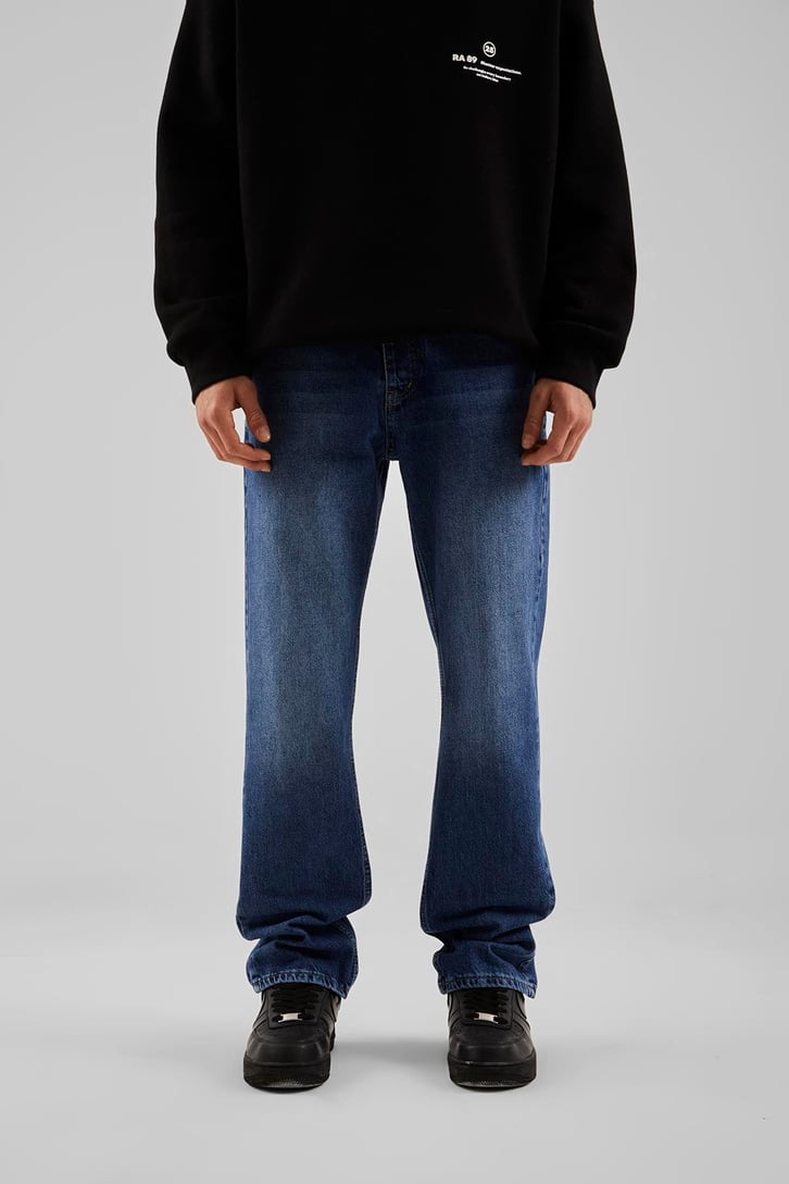 Basic Mavi Baggy Jean