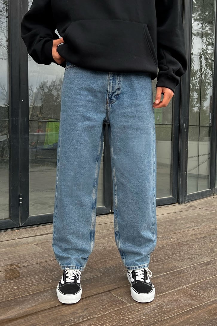 Basic Mavi Baggy Jean
