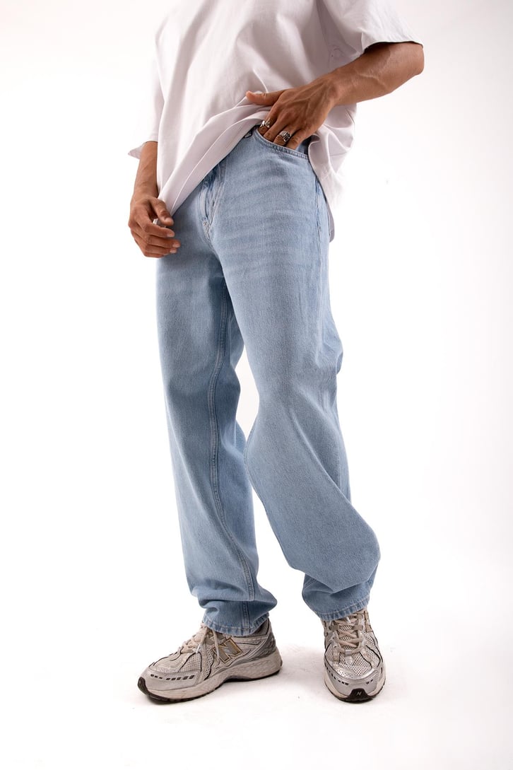 Basic Mavi Baggy Jean