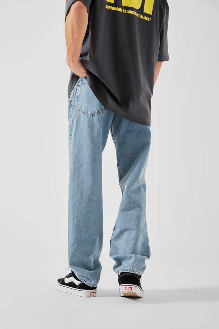 Basic Mavi Baggy Jean