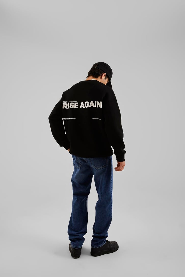 Basic Mavi Baggy Jean