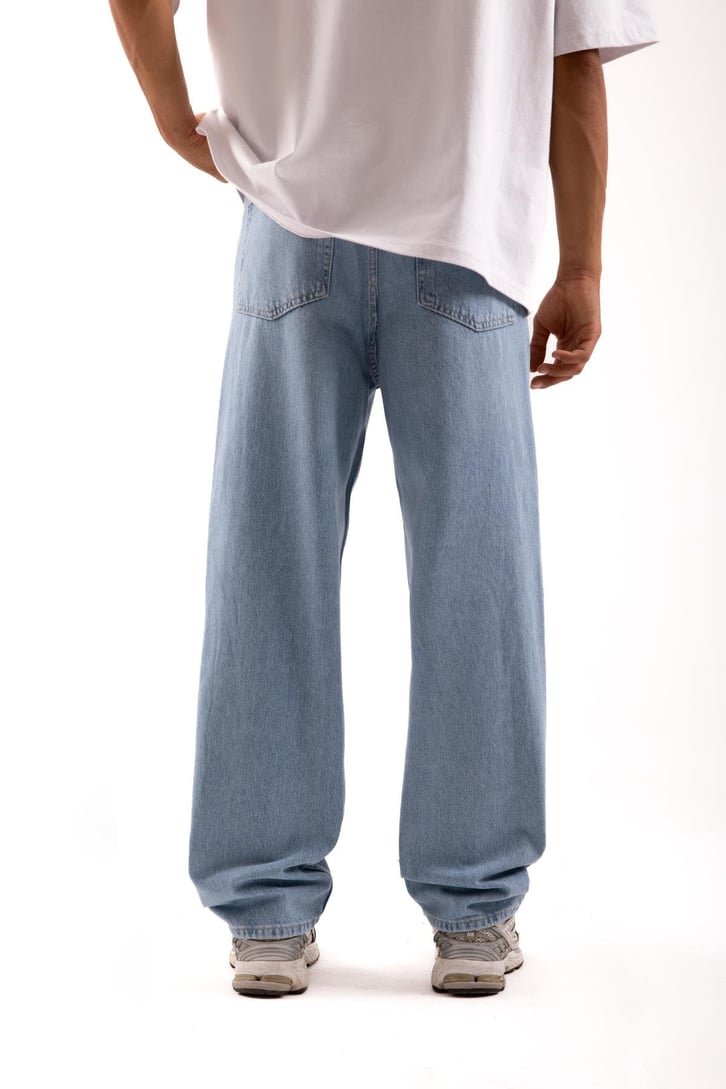 Basic Mavi Baggy Jean