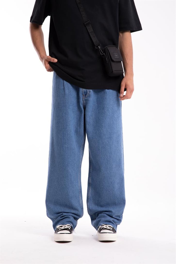 Basic Mavi Baggy Jean