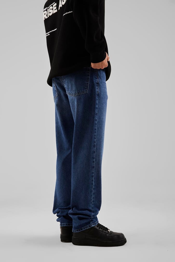 Basic Mavi Baggy Jean