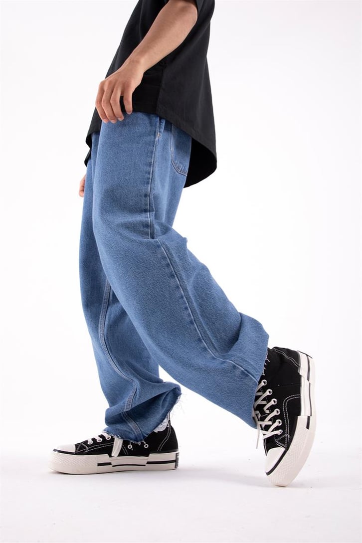 Basic Mavi Baggy Jean