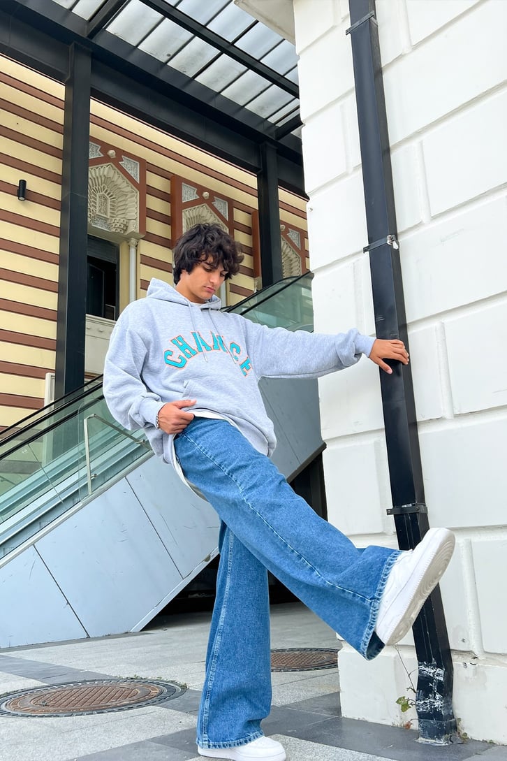 Basic Mavi Baggy Jean