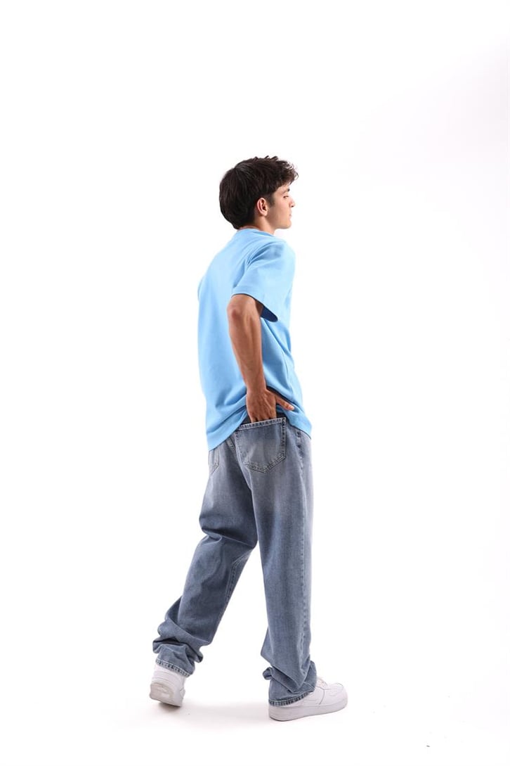Basic Mavi Regular Fit Tişört