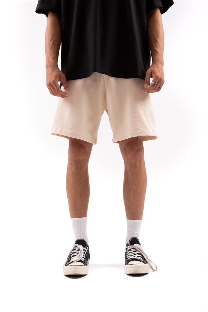 Basic Minimal Krem Şort