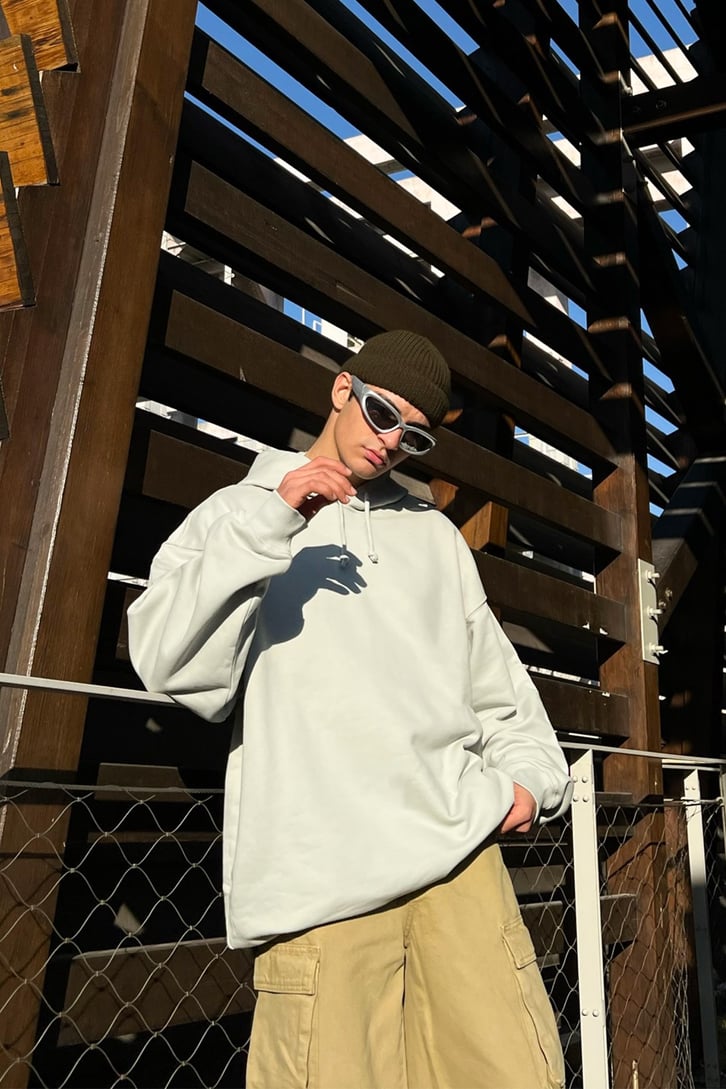 Basic Mint Oversize Hoodie