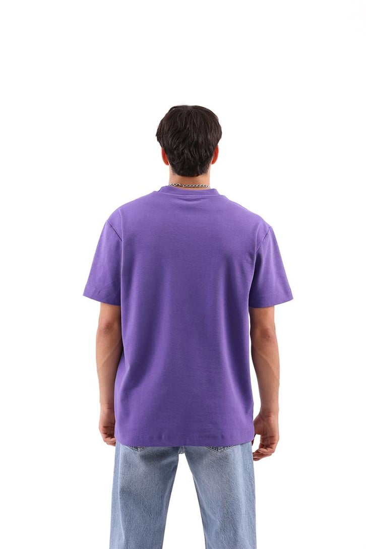Basic Mor Regular Fit Tişört